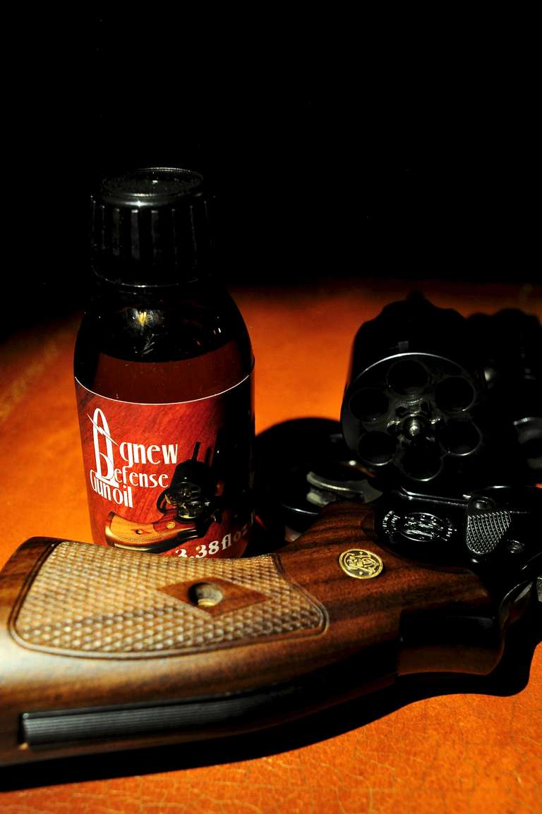 Agnew Defense Gun Oil with .357 Magnum Revolver